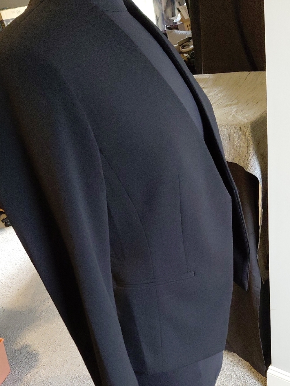 Calvin Klein Black Jacket with Clean Collar